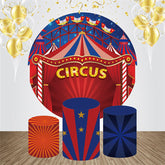 Rot Zirkus Park Himmel Runden Geburtstag Hintergrund Bausatz